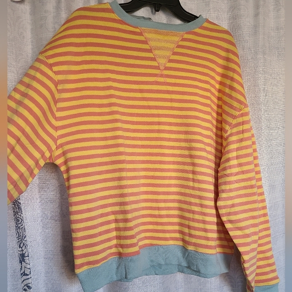 Free People Classic Striped Oversized Crewneck - Picture 4 of 5